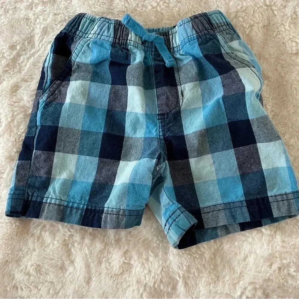 Circo 2T blue plaid shorts